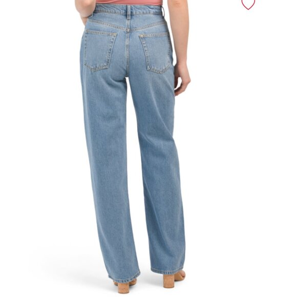 NEW TRIARCHY High Rise Baggy Jeans in Medium Indigo for women 725 3j4 - Picture 2 of 3